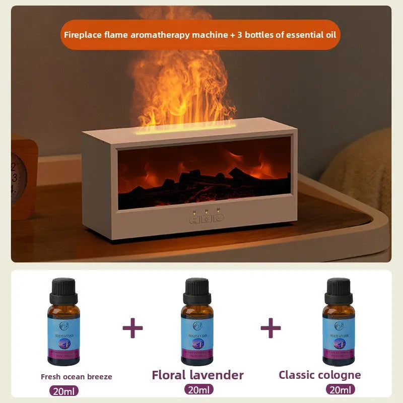Simulation Fireplace Aromatherapy Humidifier Zenvy