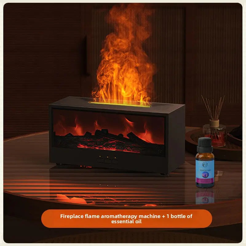Simulation Fireplace Aromatherapy Humidifier Zenvy