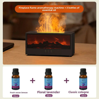 Simulation Fireplace Aromatherapy Humidifier Zenvy