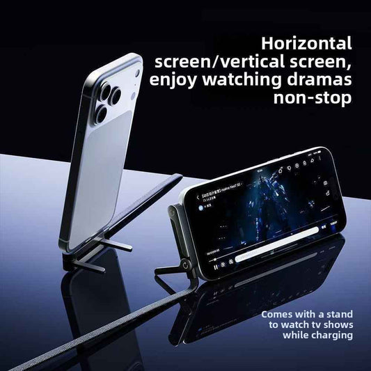 240W Fast Charging Cable with Stand for Mobile Devices